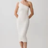 Zandie Cashmere Blend Knit Midi Dress – Ivory Zandie Cashmere Blend Knit Midi Dress – Ivory